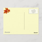 Postkarte für Herbst (Rückseite)