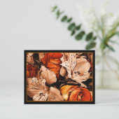Postkarte für Herbst-Blume (Stehend Vorderseite)