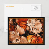 Postkarte für Herbst-Blume (Vorne/Hinten)