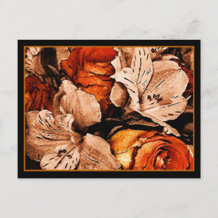 Postkarte für Herbst-Blume