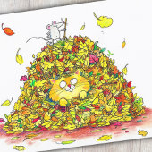 Postkarte für Herbstausgänge