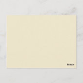 Postkarte für Herbstausgänge II Tischnummer (Rückseite)