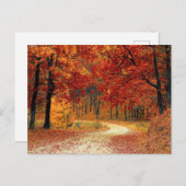 Postkarte für Herbstfarben (Vorne/Hinten)