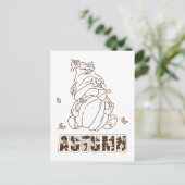 Postkarte für Herbstgrundierung und Pumpkammfärbun (Stehend Vorderseite)