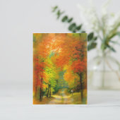 Postkarte für Herbstspaziergang (Stehend Vorderseite)