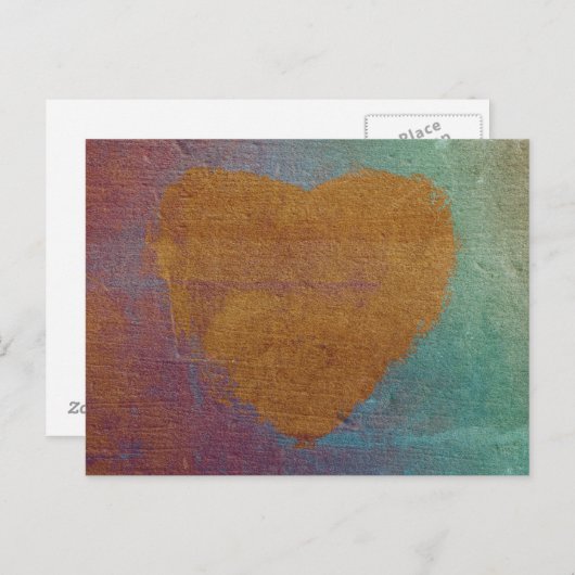 Postkarte für Herzausdrucke (Vorne/Hinten)