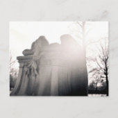 Postkarte für himmlischen weinenden Engel (Vorderseite)