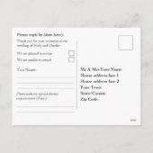 Postkarte für Hochzeiten (Rückseite)