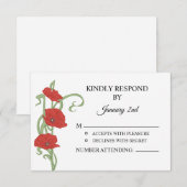 Postkarte für Hochzeitstichtag (Vorne/Hinten)