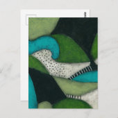 Postkarte für Hügel und Mädchen (Vorne/Hinten)