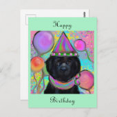 Postkarte für Hunde aus Neufundland (Vorne/Hinten)