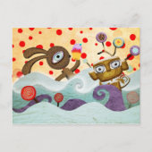 Postkarte für Hunde und Affen (Vorderseite)