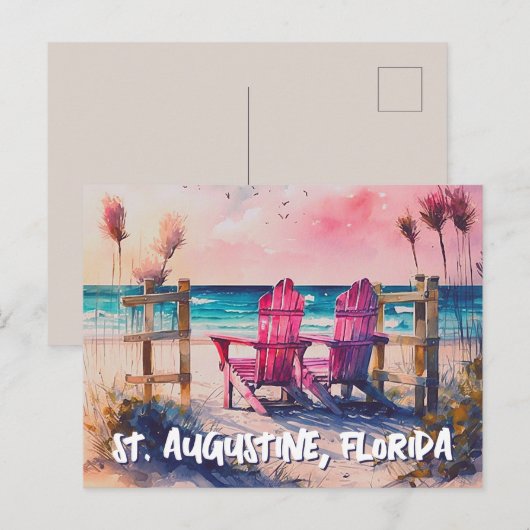 Postkarte für Ihren Strand (Vorne/Hinten)