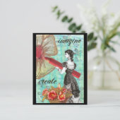 Postkarte für Imagination und Kreation (Stehend Vorderseite)
