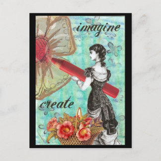 Postkarte für Imagination und Kreation