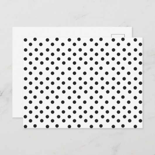 Postkarte für individuell anpassbare Polka-Punkte (Vorne/Hinten)