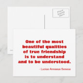 Postkarte für Inspiration (Vorne/Hinten)