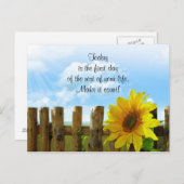 Postkarte für Inspirationssonnenblumen (Vorne/Hinten)