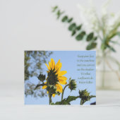 Postkarte für Inspirationssonnenblumen (Stehend Vorderseite)