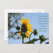 Postkarte für Inspirationssonnenblumen (Vorne/Hinten)