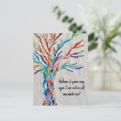 Postkarte für inspirierende Zitate (Stehend Vorderseite)