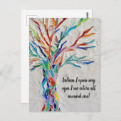 Postkarte für inspirierende Zitate (Vorne/Hinten)