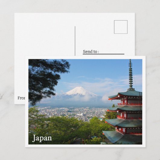 Postkarte für Japan (Vorne/Hinten)