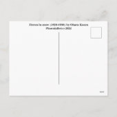 Postkarte für japanische Kunst (Rückseite)