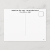 Postkarte für japanische Kunst (Rückseite)