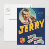 Postkarte für Junge und Hund (Vorne/Hinten)