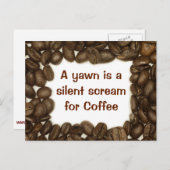 Postkarte für Kaffeebohne (Vorne/Hinten)