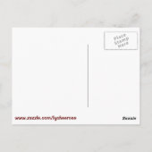 Postkarte für Kaffeebohne (Rückseite)