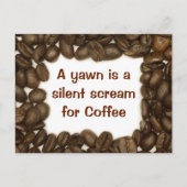 Postkarte für Kaffeebohne (Vorderseite)