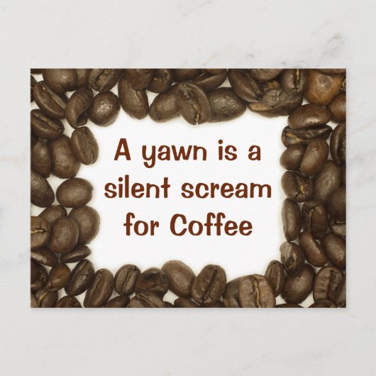 Postkarte für Kaffeebohne (Vorderseite)