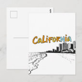 Postkarte für kalifornisches Comic (Vorne/Hinten)
