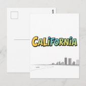 Postkarte für kalifornisches Comic (Vorne/Hinten)