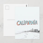 Postkarte für kalifornisches Comic (Vorne/Hinten)