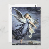 Postkarte für Kinder und Engel (Vorne/Hinten)