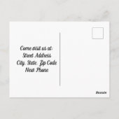 Postkarte für Kinder und Schmetterlinge (Rückseite)