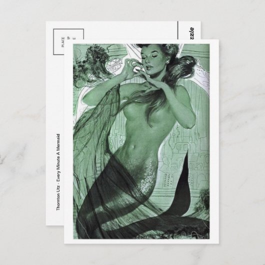 Postkarte für klassische Illustration (Vorne/Hinten)