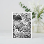 Postkarte für klassische Illustration (Stehend Vorderseite)