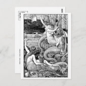 Postkarte für klassische Illustration (Vorne/Hinten)