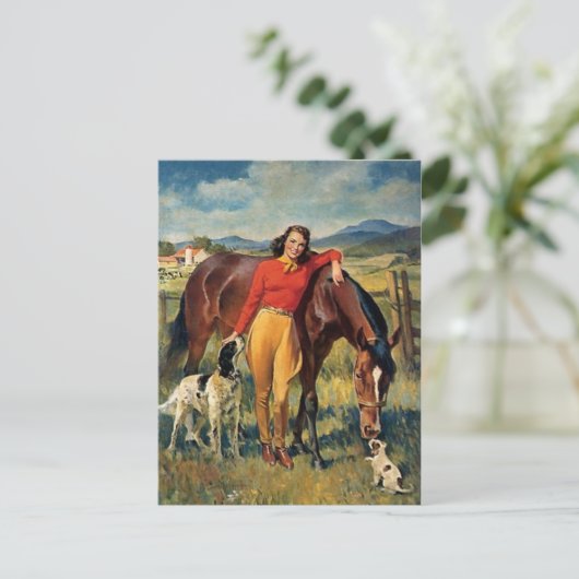 Postkarte für klassische Illustration (Stehend Vorderseite)