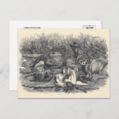 Postkarte für klassische Illustration (Vorne/Hinten)