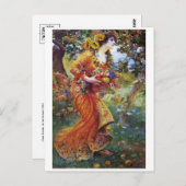 Postkarte für klassische Illustration (Vorne/Hinten)