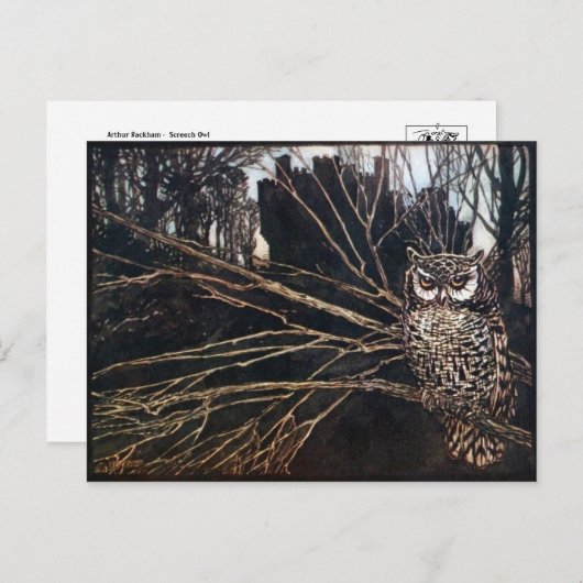 Postkarte für klassische Illustration (Vorne/Hinten)