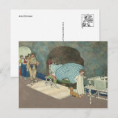 Postkarte für klassische Illustration (Vorne/Hinten)
