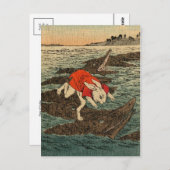 Postkarte für klassische Illustration (Vorne/Hinten)