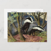 Postkarte für klassische Illustration (Vorne/Hinten)