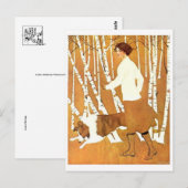 Postkarte für klassische Illustration (Vorne/Hinten)